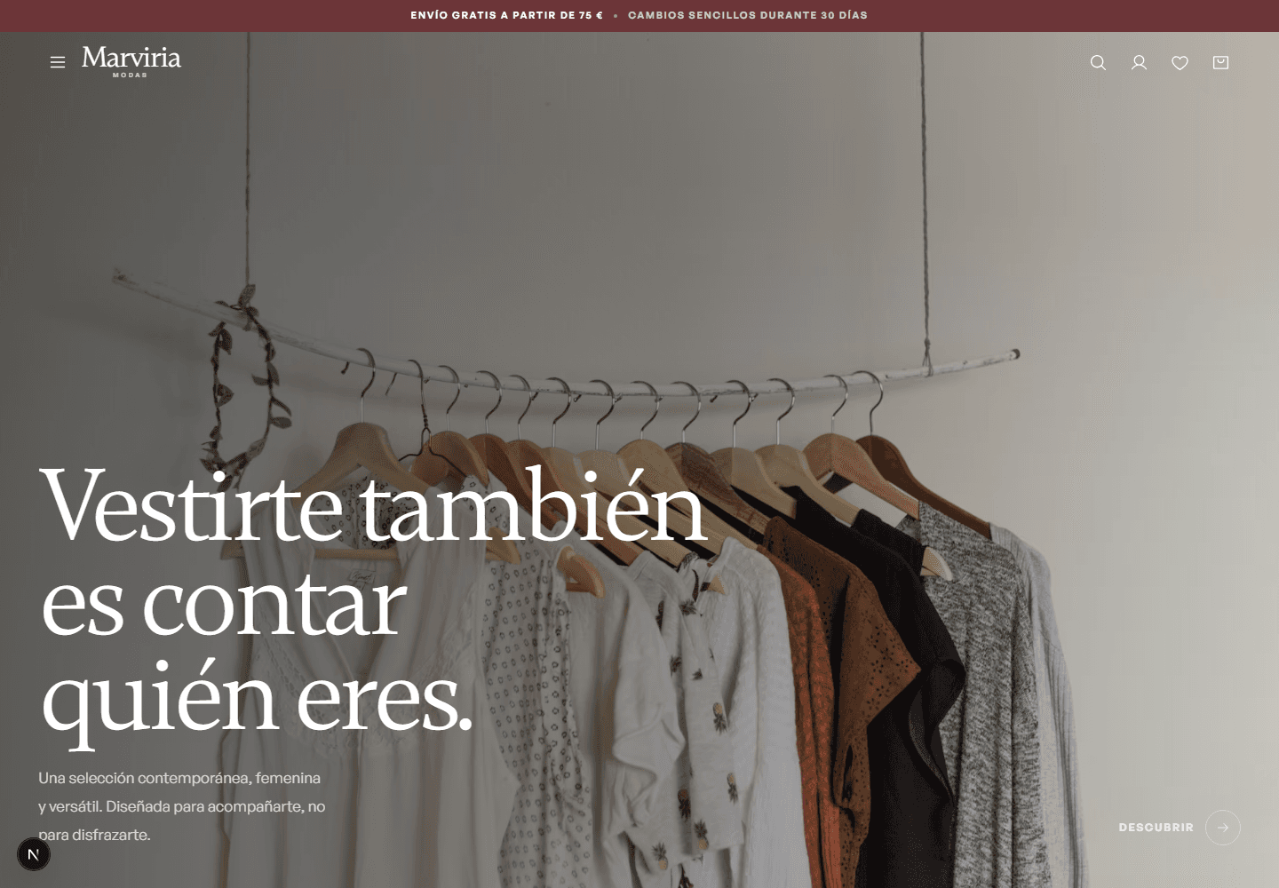 Marviria Modas — Tienda de moda online contemporánea